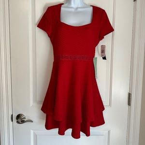 City Triangles Red Mini Dress